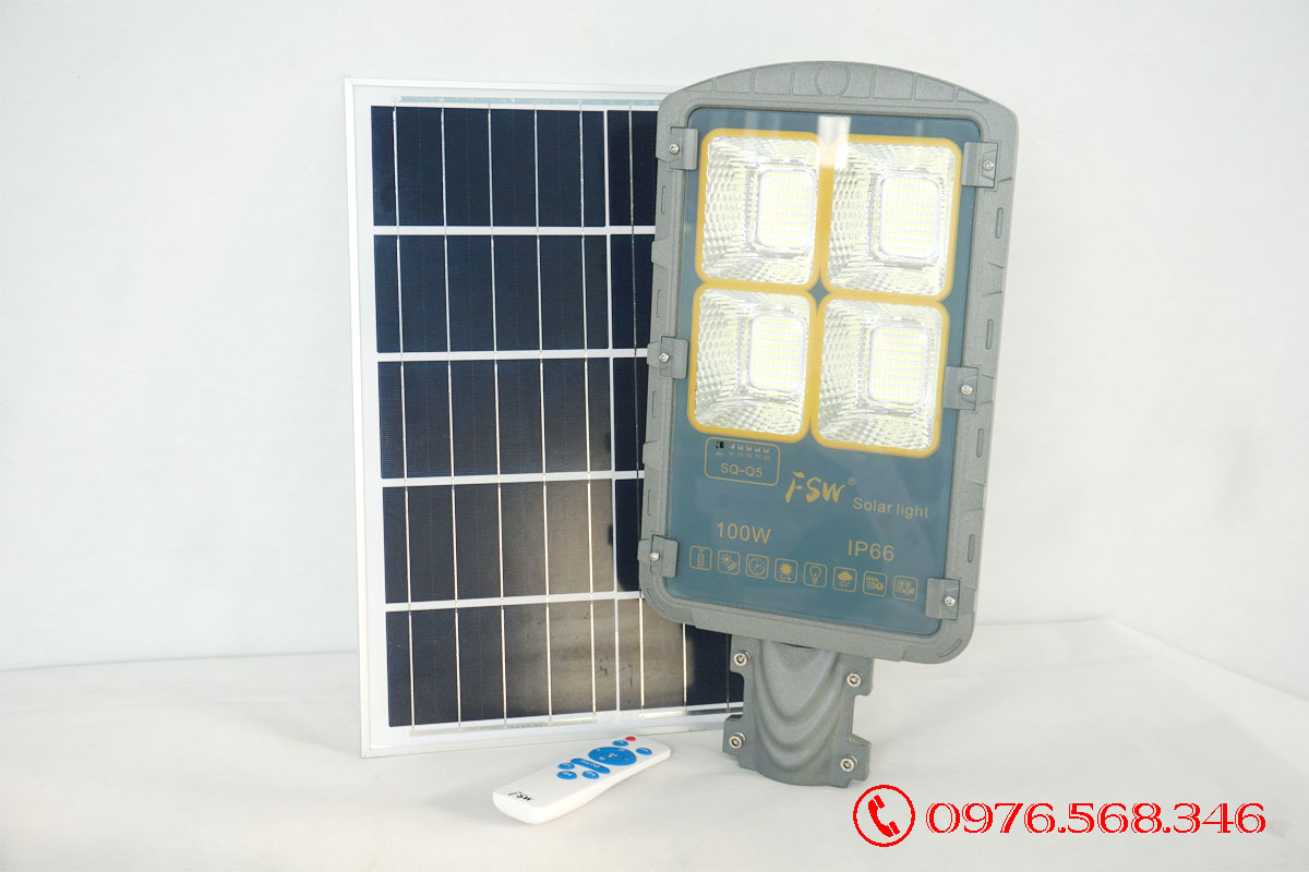 Đèn đường năng lượng mặt trời FSW 100w